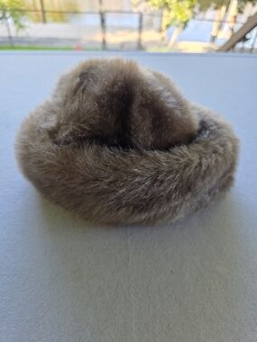 United Hatters Plush Faux Fur Brown Women's Hat  Cozy Winter Accessory